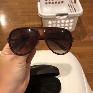 Marc jabobs maroon sunglasses